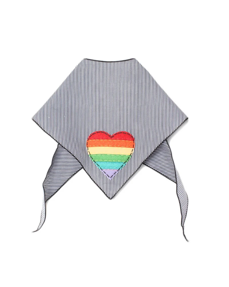 Rainbow Heart Dog Bandana - Image 4