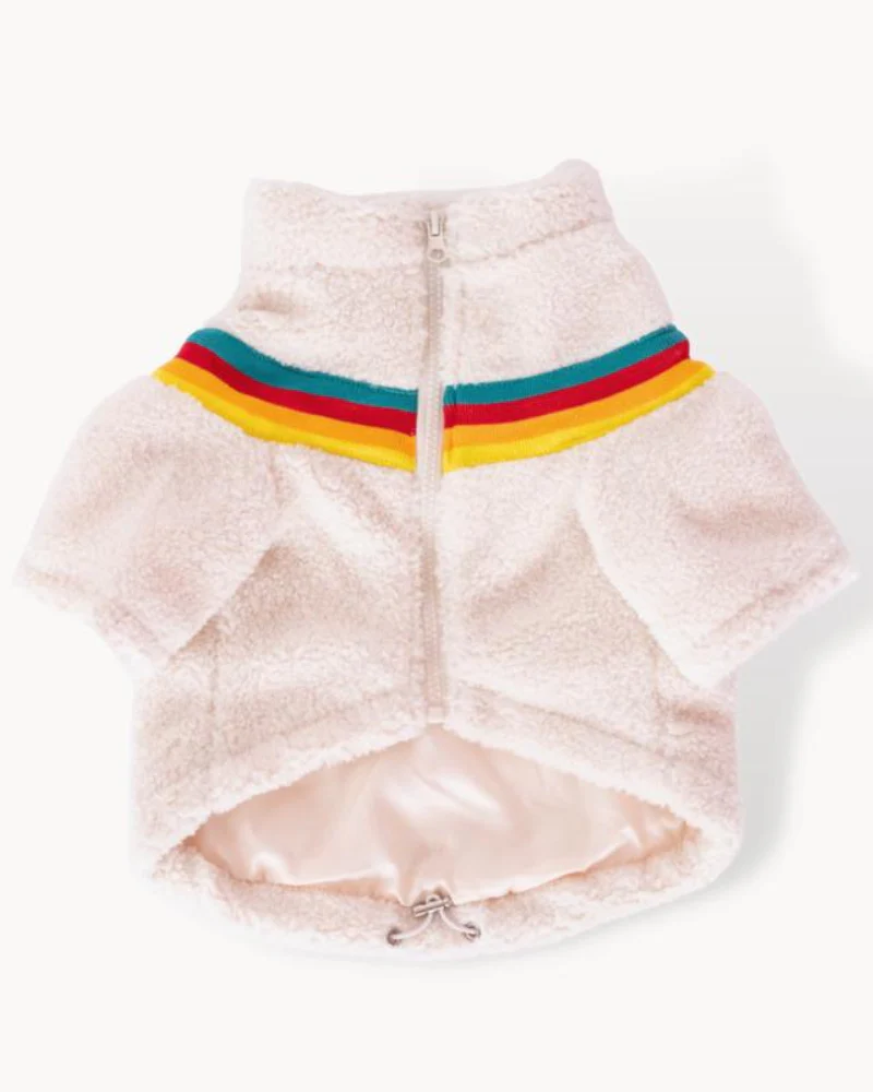 Rainbow Sherpa Dog Jacket (FINAL SALE) - Image 2