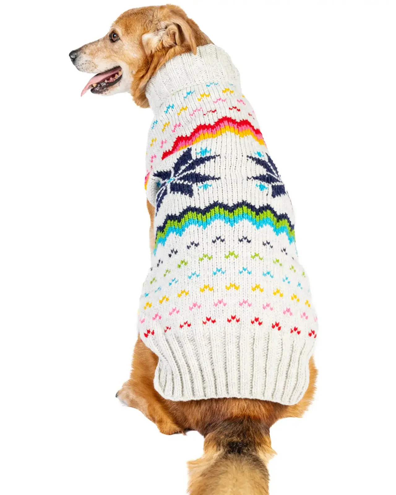 Rainbow Snowflake Wool Dog Sweater (FINAL SALE) - Image 3