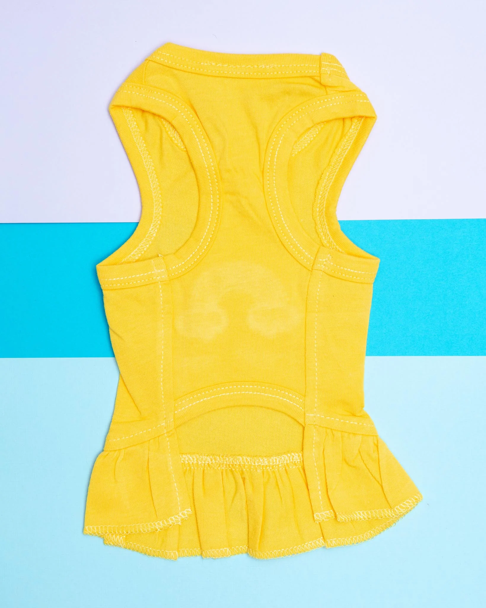 Rainbow Dog Dress in Yellow (CLEARANCE) - Image 3