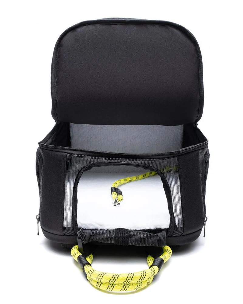 Ready-For-Adventure Pet Backpack in Black (Airline Compliant) - Image 3