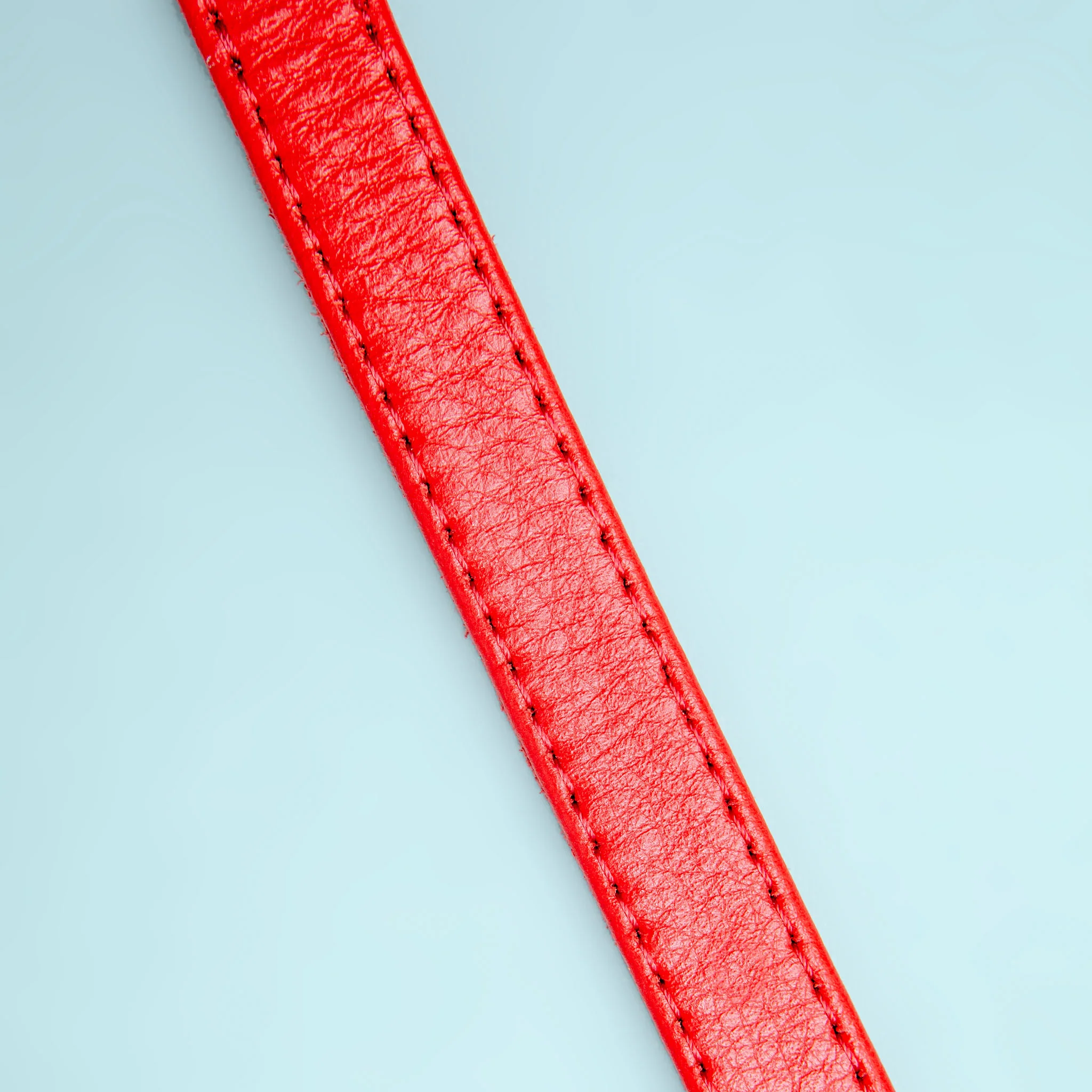 Really Red Leather Dog Collar << FINAL SALE >> - Image 4