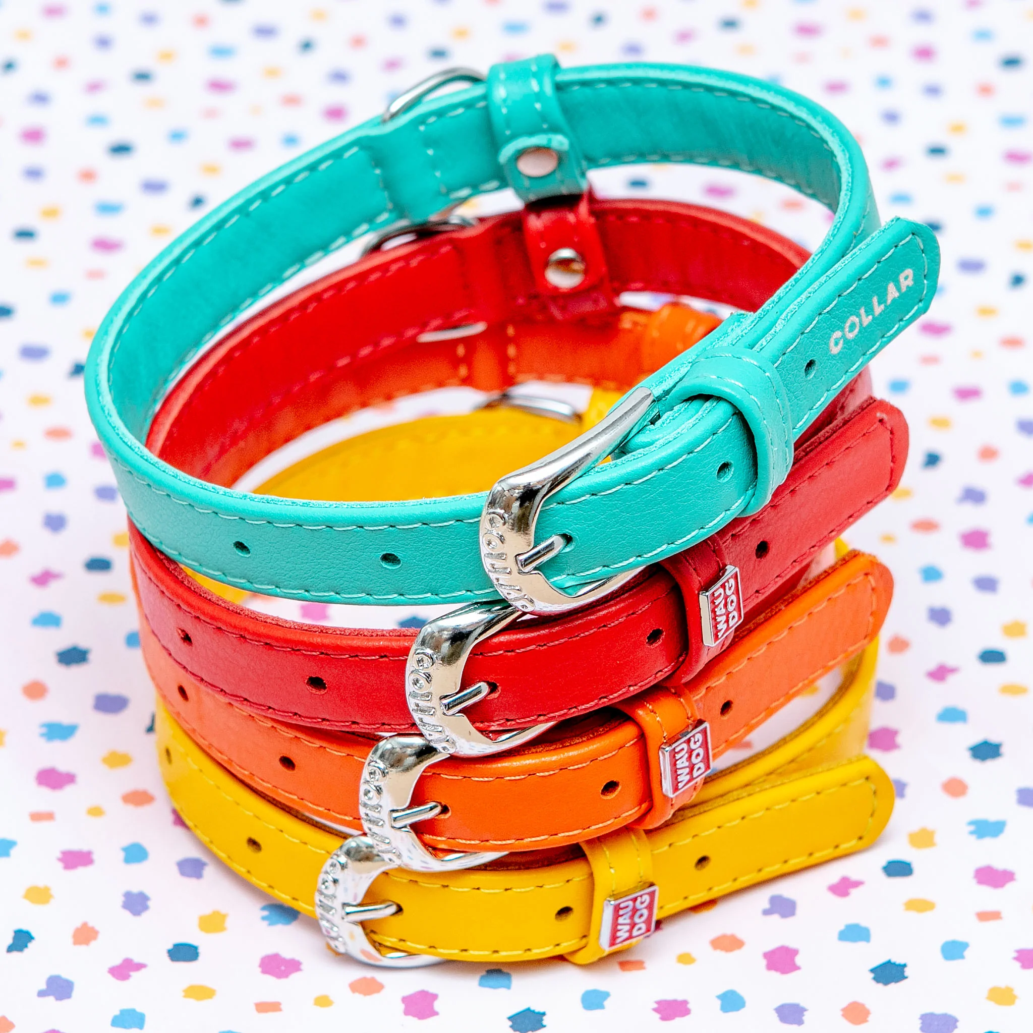 Really Red Leather Dog Collar << FINAL SALE >> - Image 5