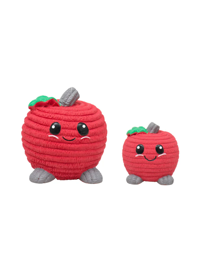 Red Apple Ruff-Tex Latex Dog Ball Toy - Image 3