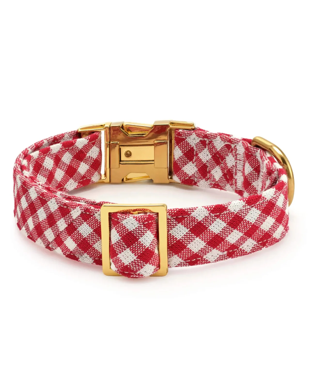 Red Gingham Dog Collar - Image 2