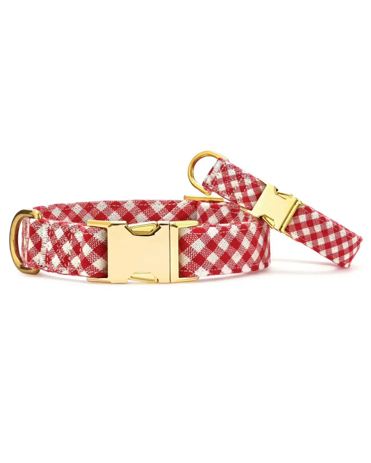 Red Gingham Dog Collar - Image 3