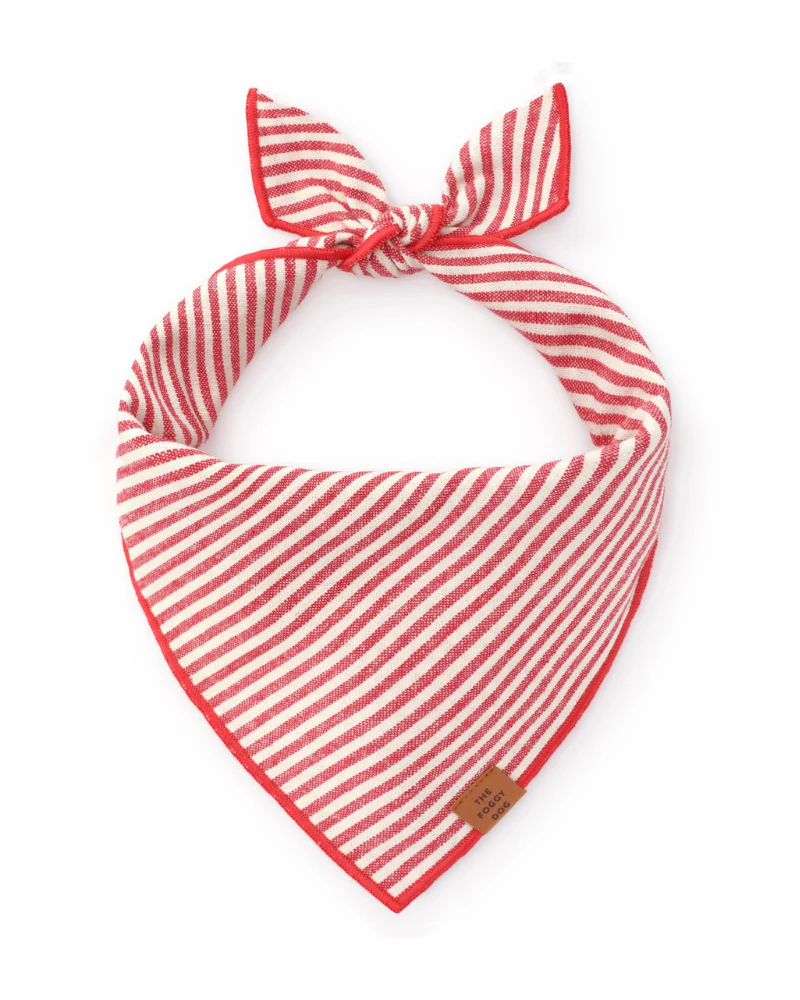 Red Stripe Dog Bandana (FINAL SALE)
