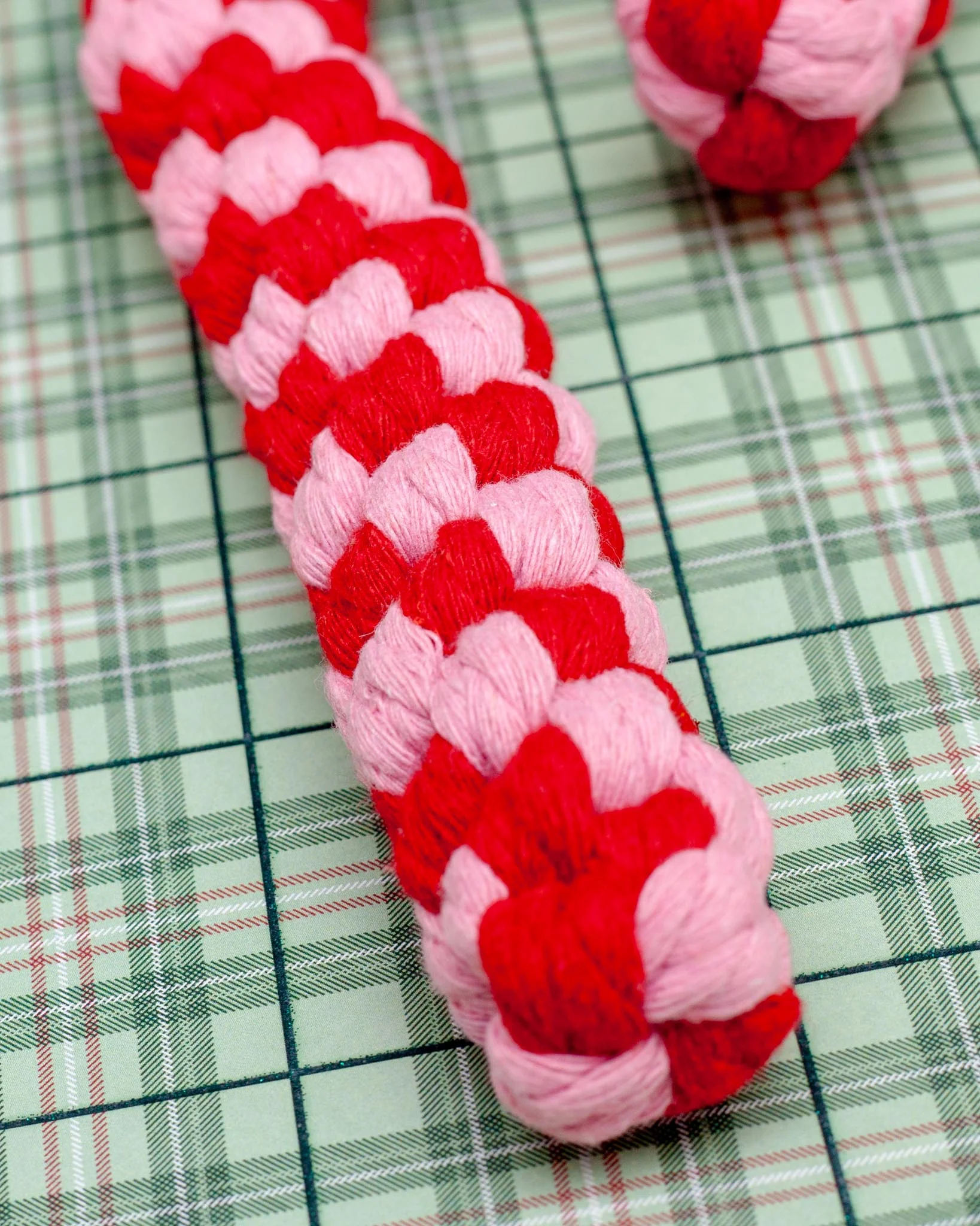 Candy Cane Dog Rope Toy - Image 2