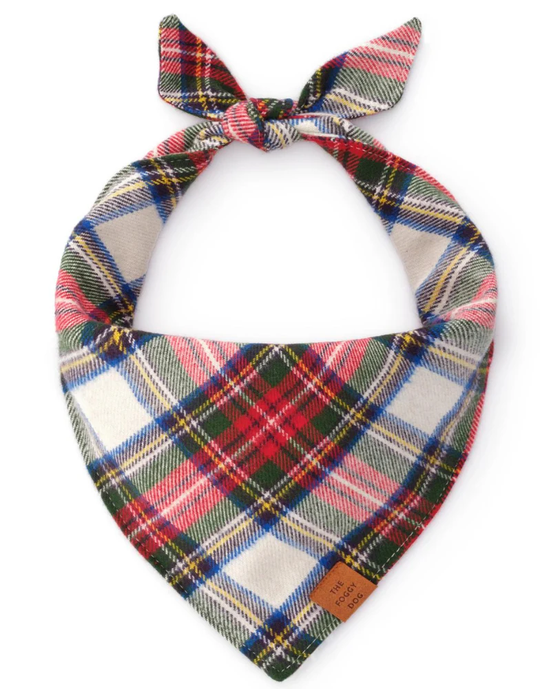 Regent Plaid Flannel Dog Bandana - Image 2