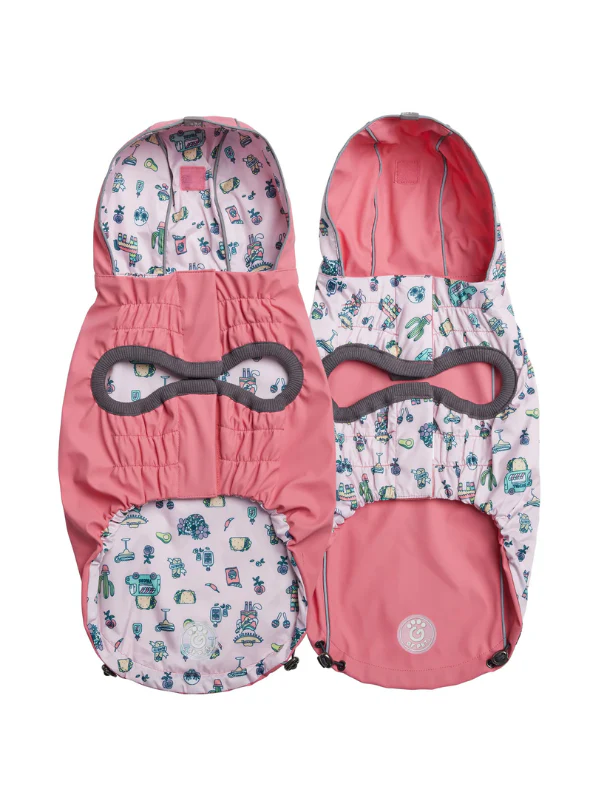 Reversible Waterproof Dog Raincoat in Pink (FINAL SALE) - Image 10