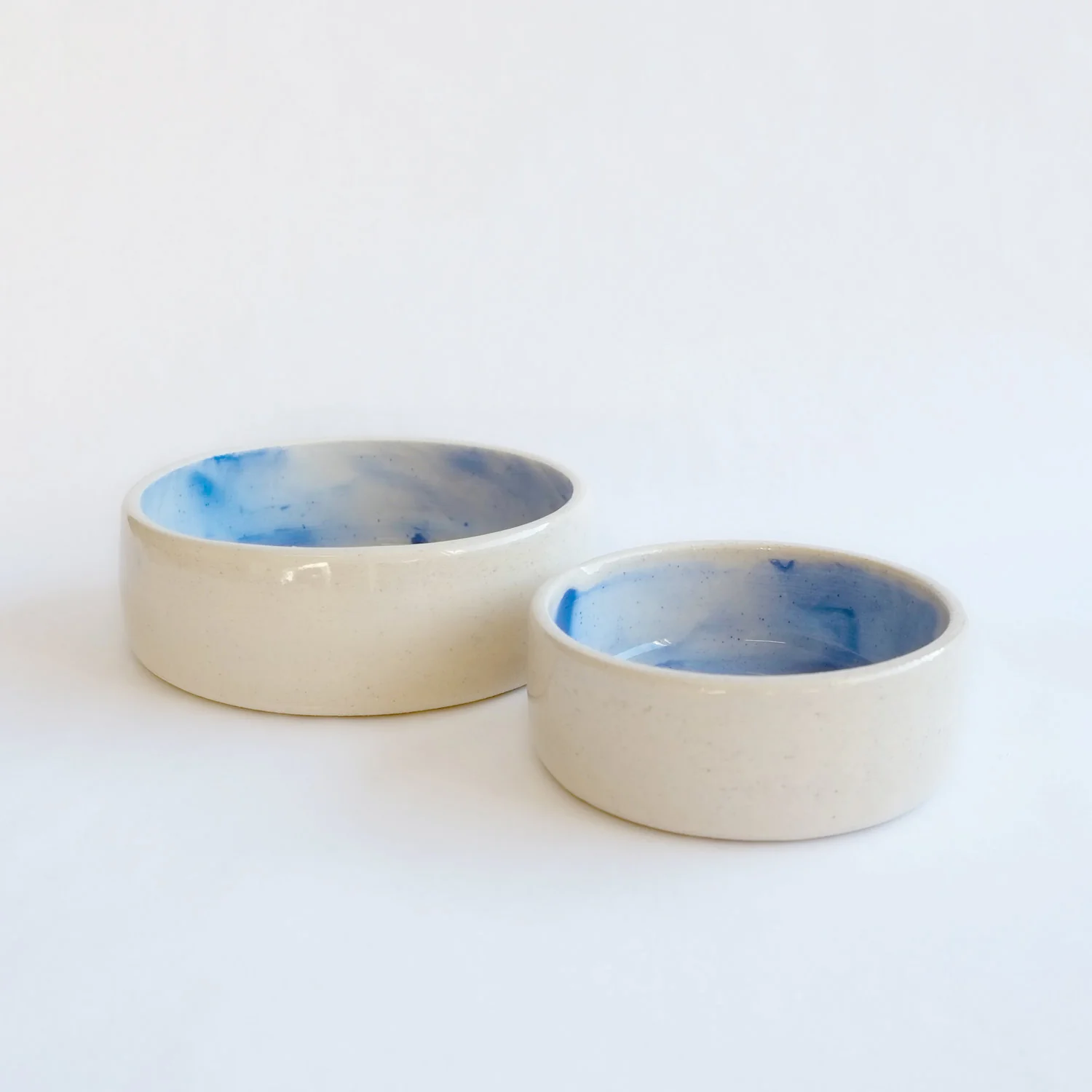Handmade Ceramic Ocean Dog Bowl (Made in the USA) - Image 4
