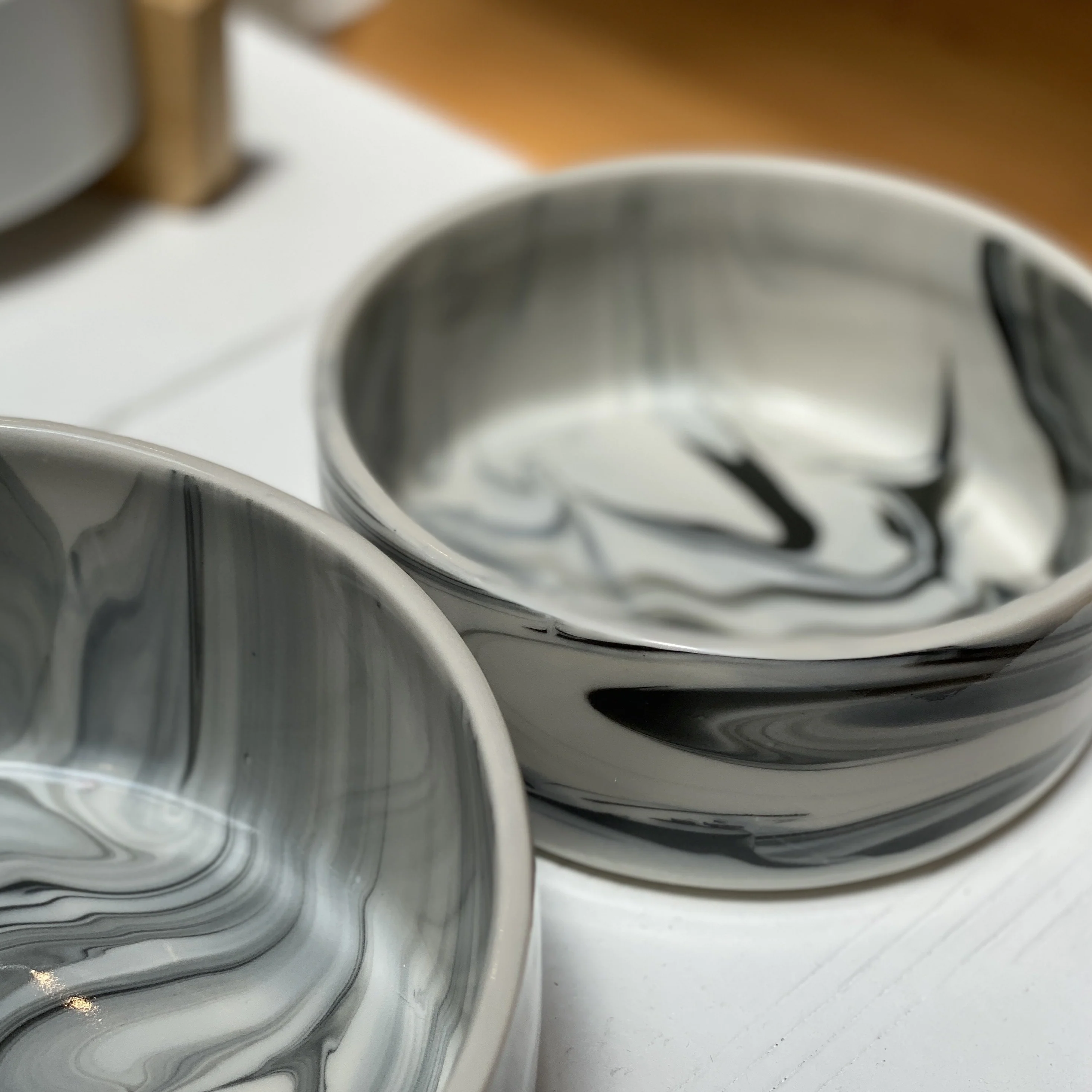 Handmade Ceramic Stormy Dog Bowl (Made in the USA) - Image 4