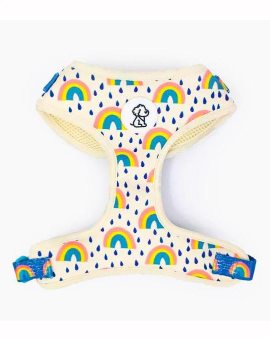 Rainbow Bright Padded Adjustable Dog Harness