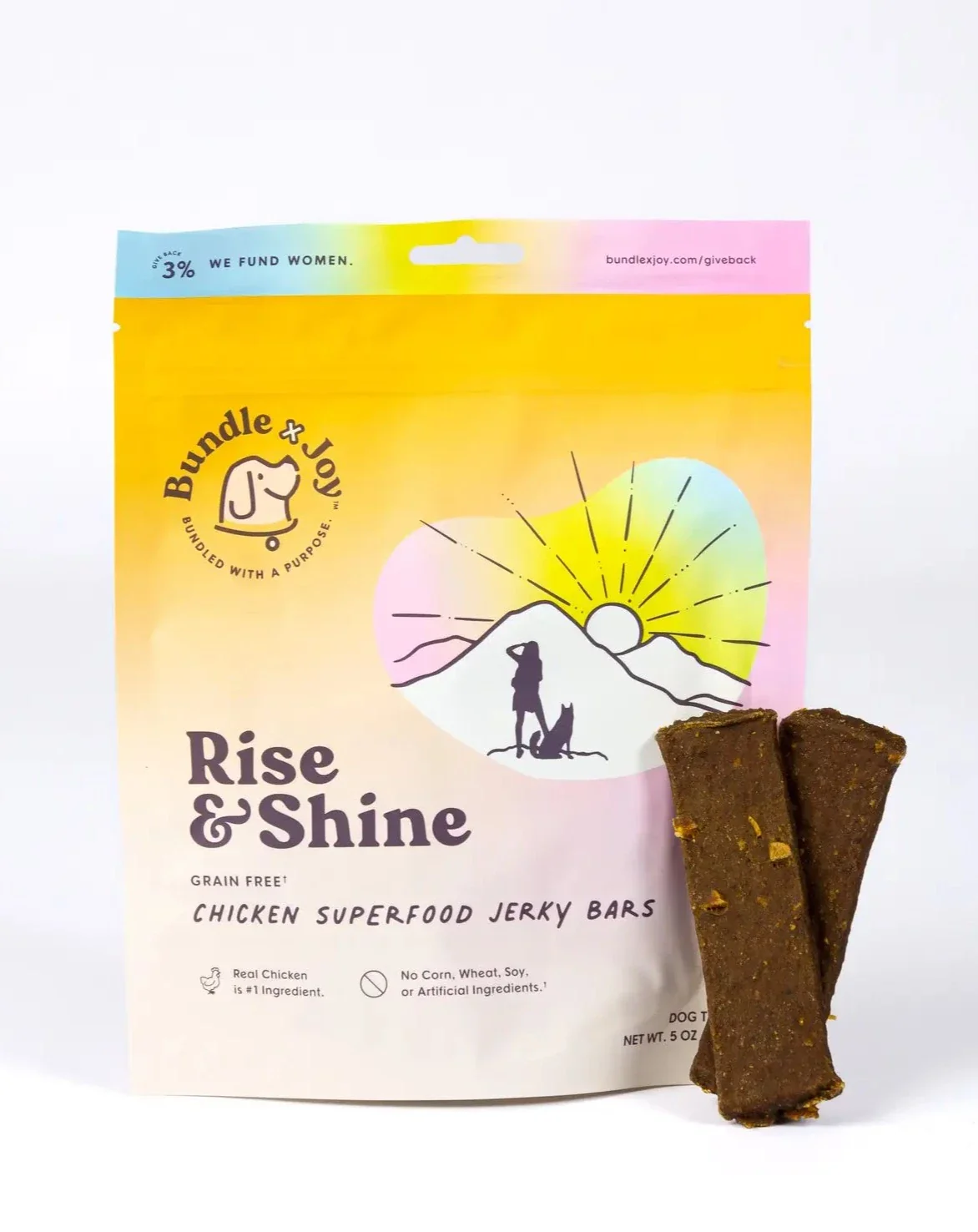 Rise & Shine Chicken Superfood Jerky Dog Treats (Made in the USA) - Image 2