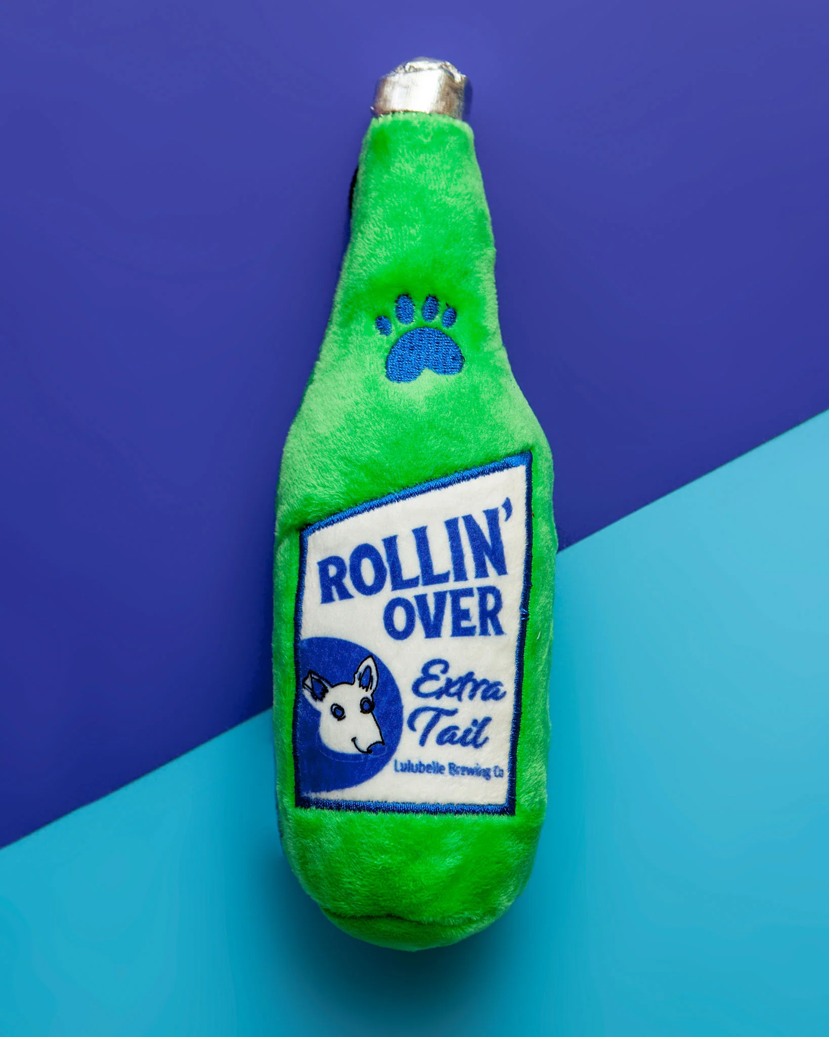 Rollin Over Brew Power Plush Squeaky Dog Toy