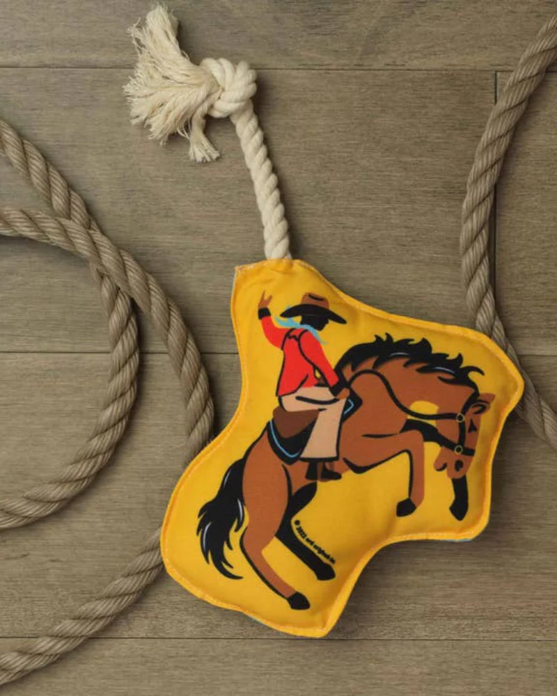 Rodeo Rider Rope Squeaker Dog Toy - Image 5