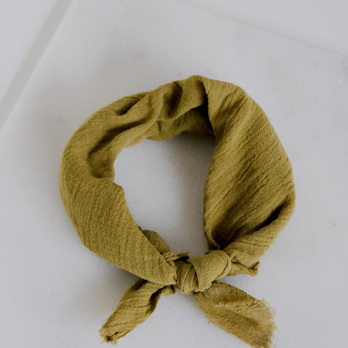 ROSEMARINE TEXTILES | Chartreuse Cotton Gauze Bandana
