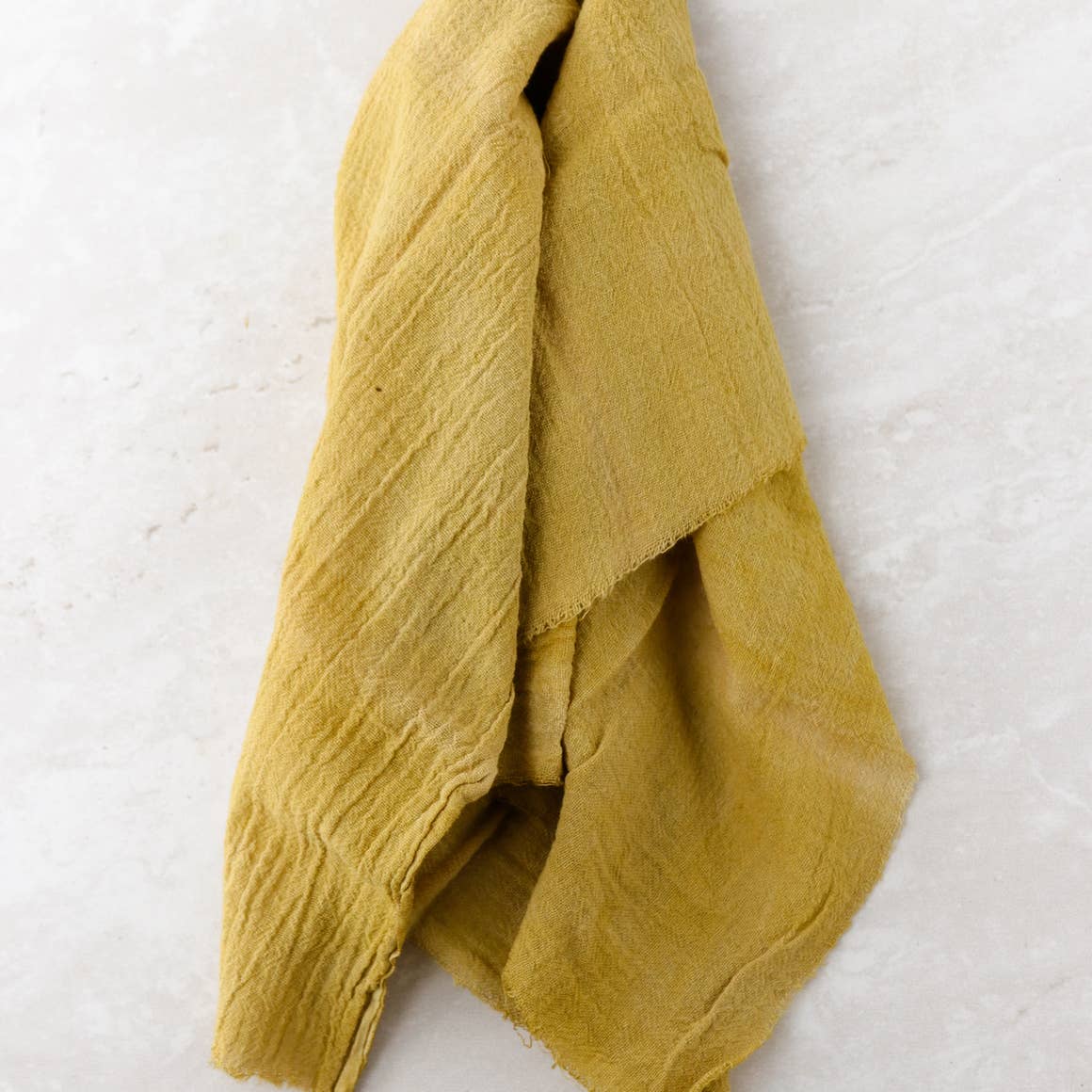 ROSEMARINE TEXTILES | Chartreuse Cotton Gauze Bandana - Image 2