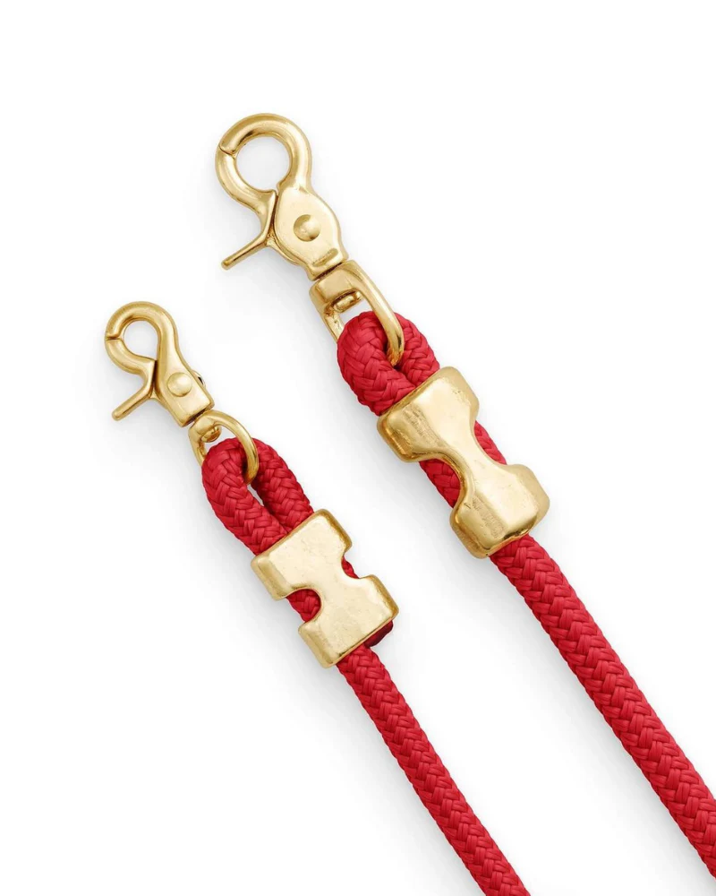 Ruby Red Marine Rope Dog Leash (Made in the USA) - Image 3