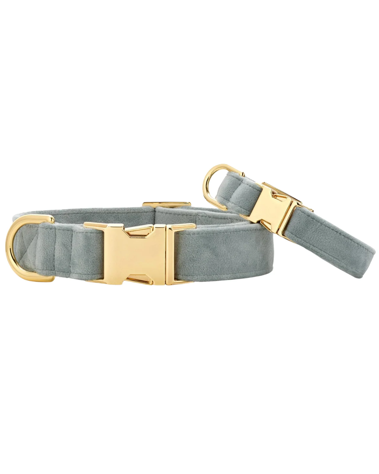 Sage Velvet Dog Collar (Made in the USA) (FINAL SALE) - Image 2