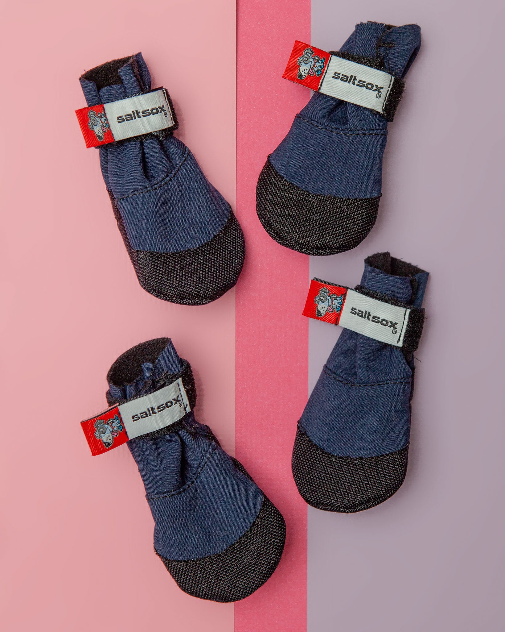 SaltSox Fleece-Lined Dog Booties in Navy
