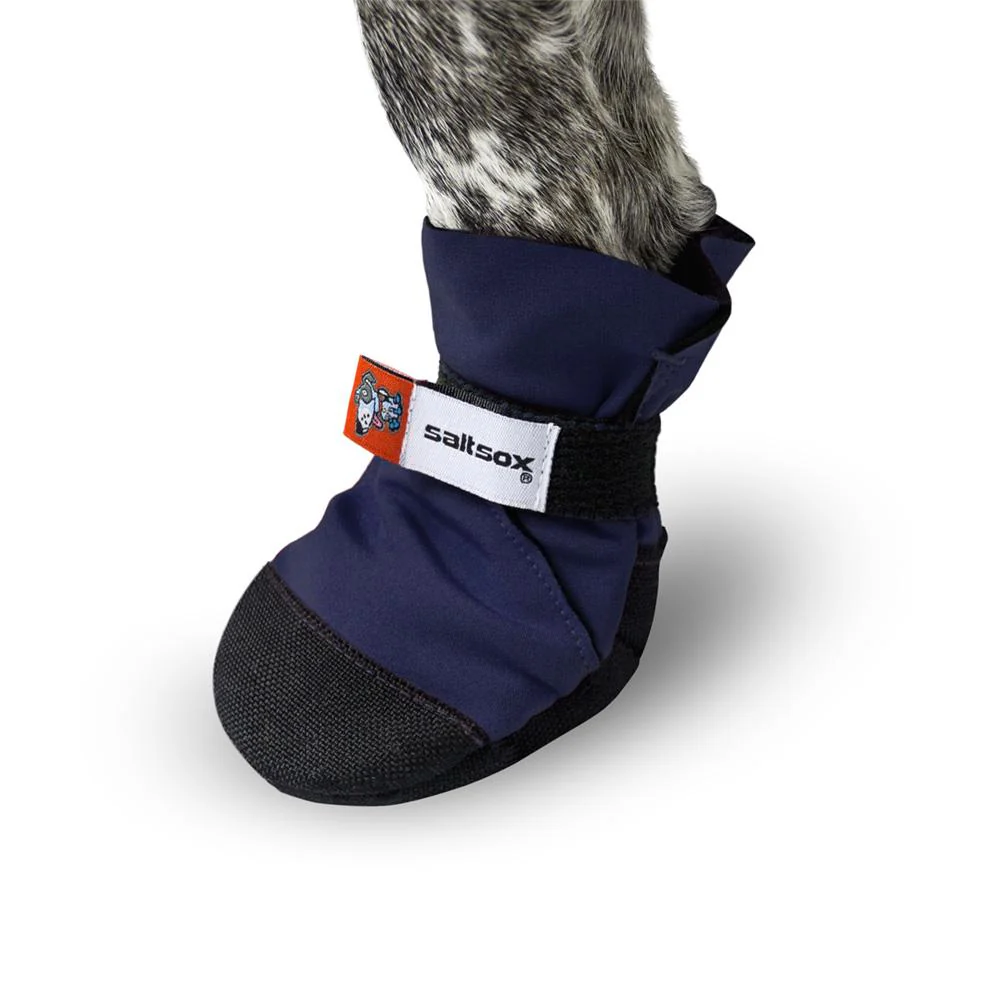 SaltSox Fleece-Lined Dog Booties in Navy - Image 2
