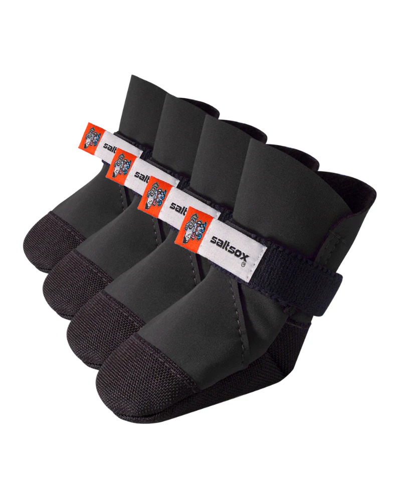 SaltSox Fleece-Lined Dog Booties in Blizzard Black (Made in the USA) - Image 4
