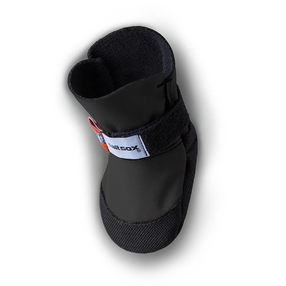 SaltSox Fleece-Lined Dog Booties in Blizzard Black (Made in the USA) - Image 5