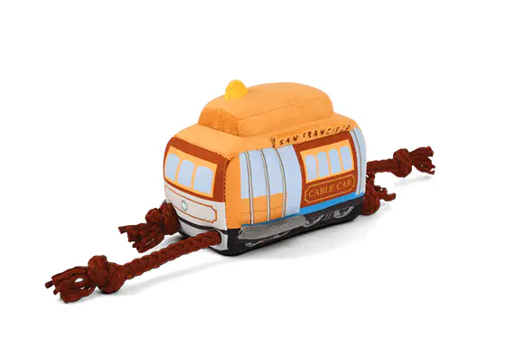 San Francisco Cable Car Plush Dog Toy - Image 4