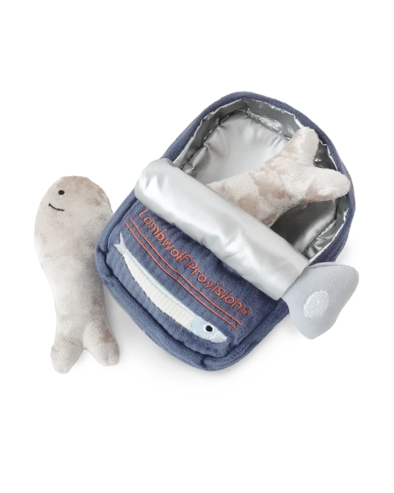 Sardines Plush Burrow Dog Toy - Image 3