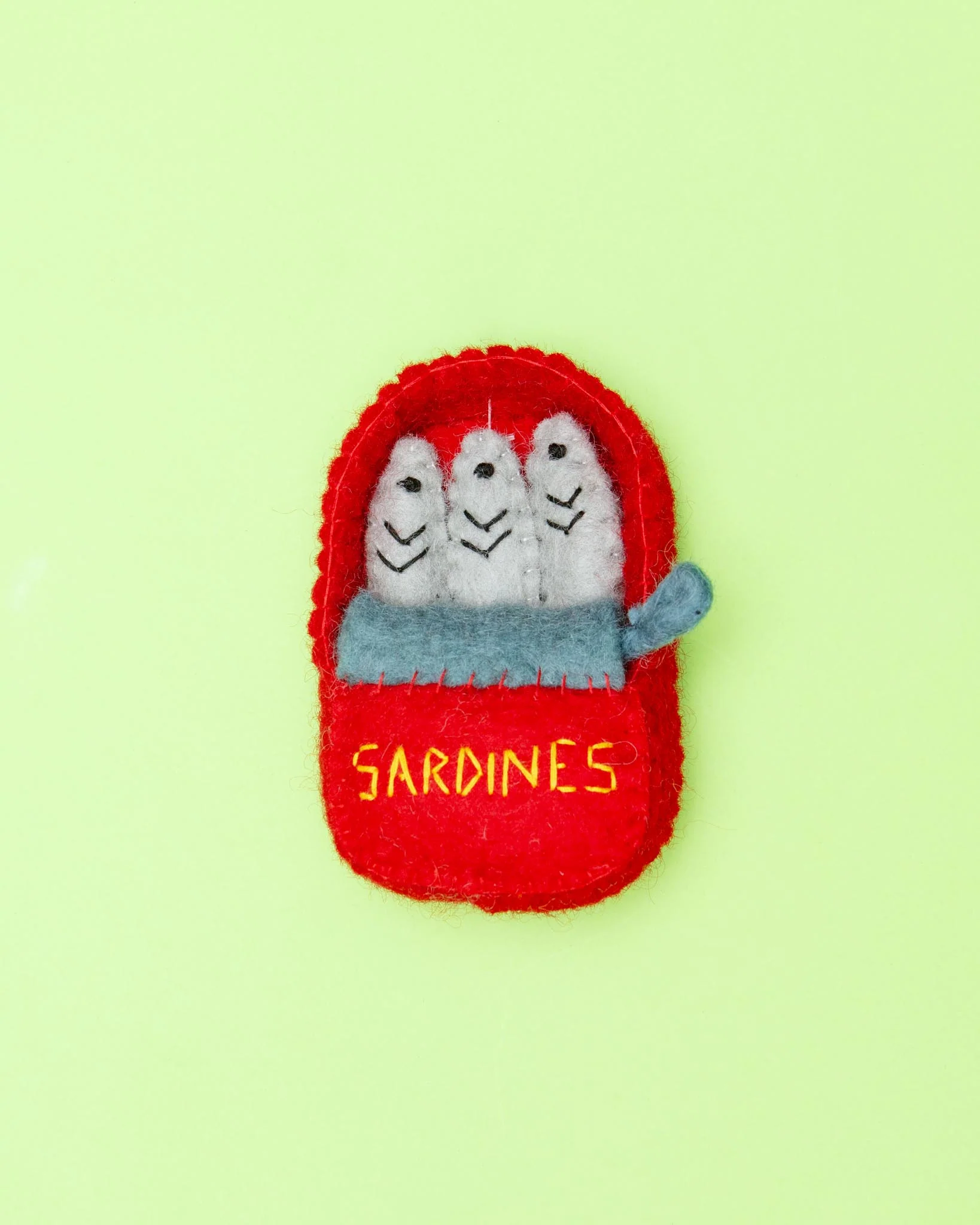 Sardines Wool Cat Toy