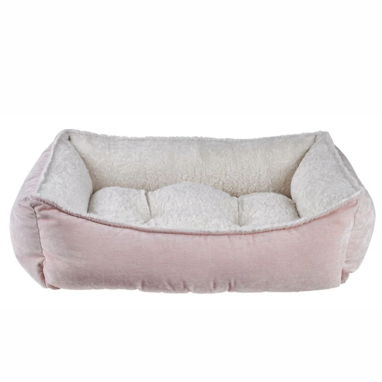 Scoop Bed in Blush & Ivory Sheepskin (Direct-Ship) - Image 2