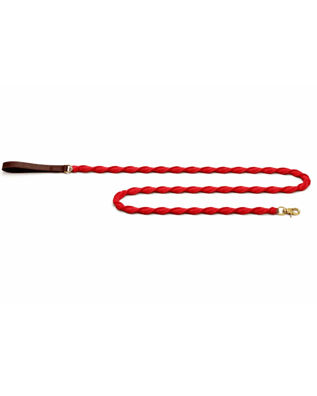 Seaside Cotton Woven Rope Dog Leash in Red - Image 3
