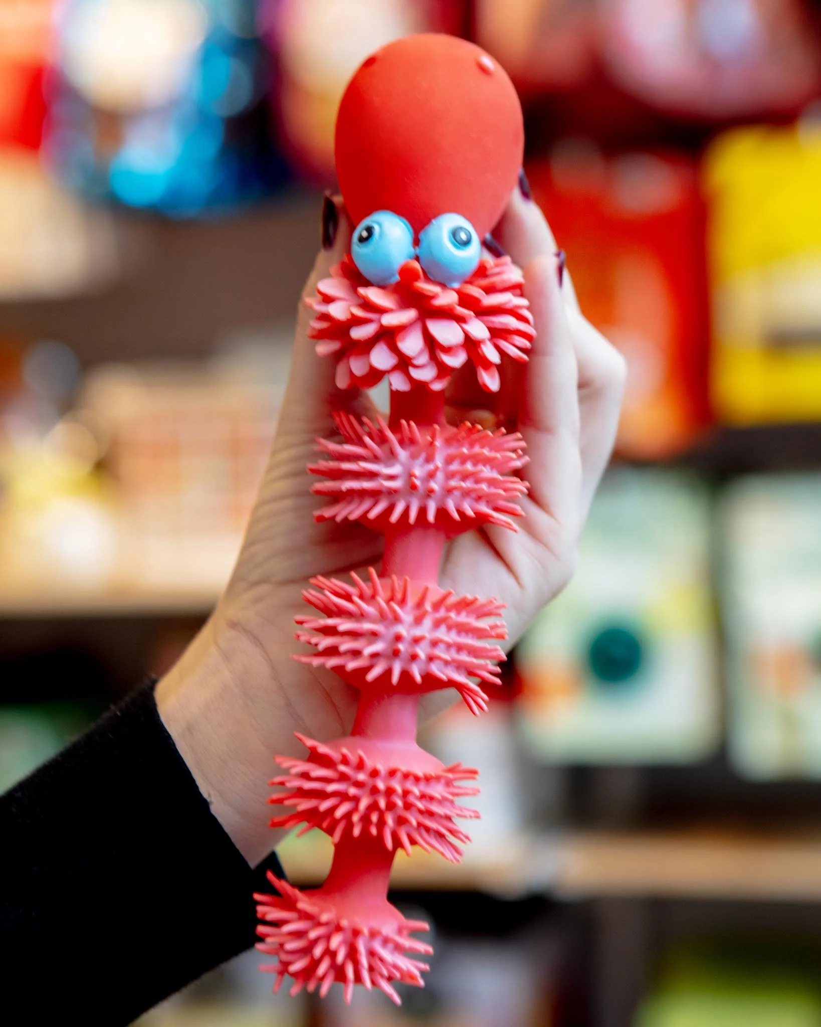 Sensory Snake Rubber Squeaky Dog Toy