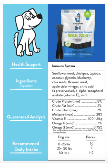 The Tooth Berry Dental Stick Upcycled Dog Treats - Image 3