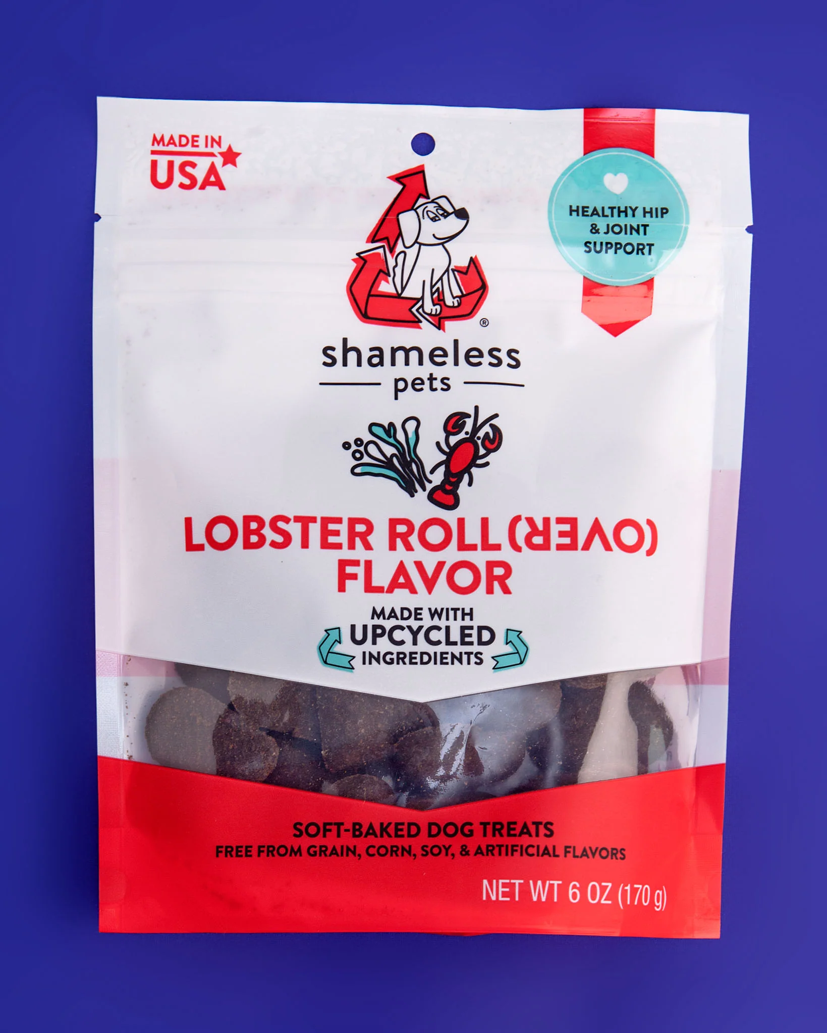 Lobster Roll (Over) Soft Baked Upcycled Dog Treats