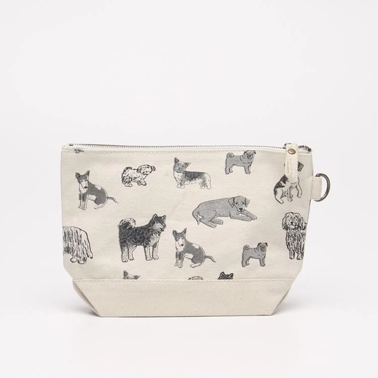Dog Print All Purpose Pouch in Natural - Image 3