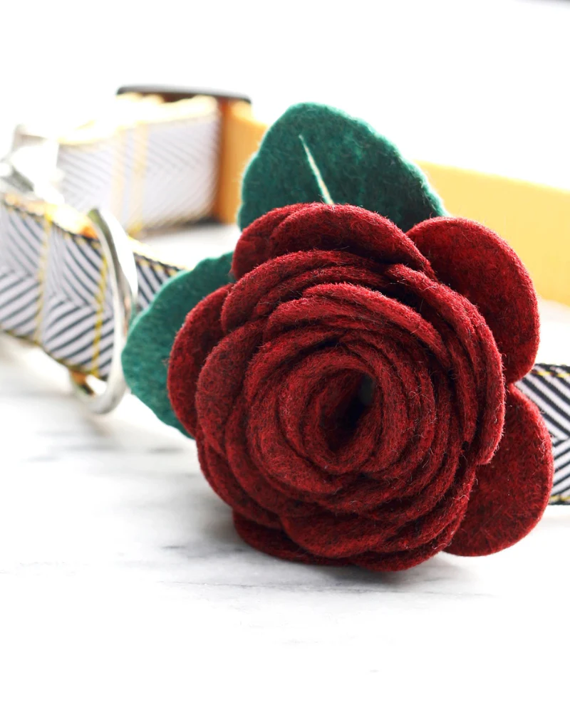 Sienna Rose Dog Collar Flower (Made in the USA)