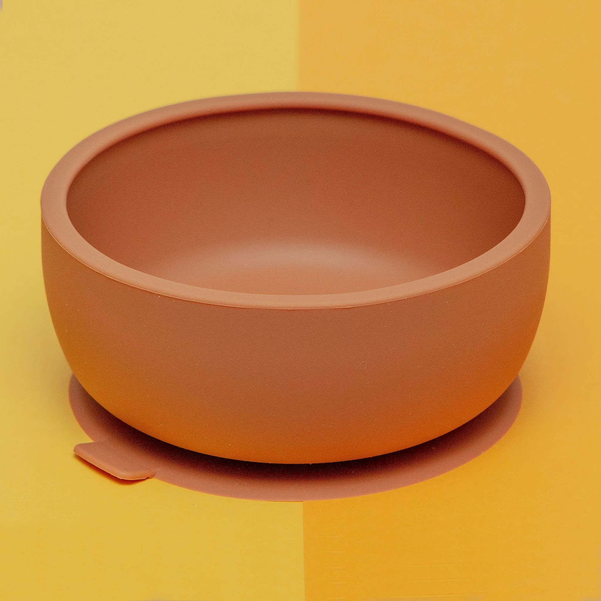 Silicone Suction Dog Food & Water Bowl with Lid in Terracotta << FINAL SALE >> - Image 4
