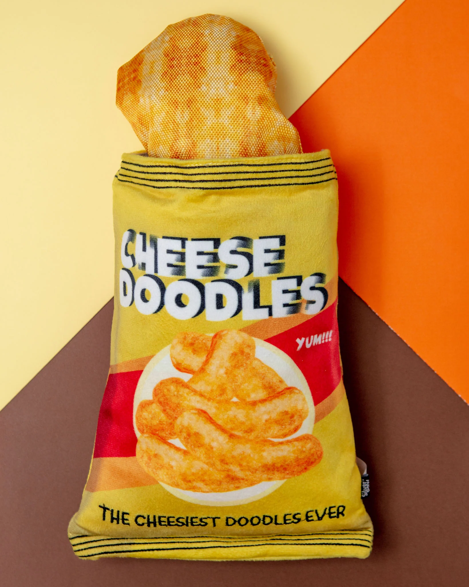 Cheese Doodles Crinkle + Squeak Dog Toy - Image 3