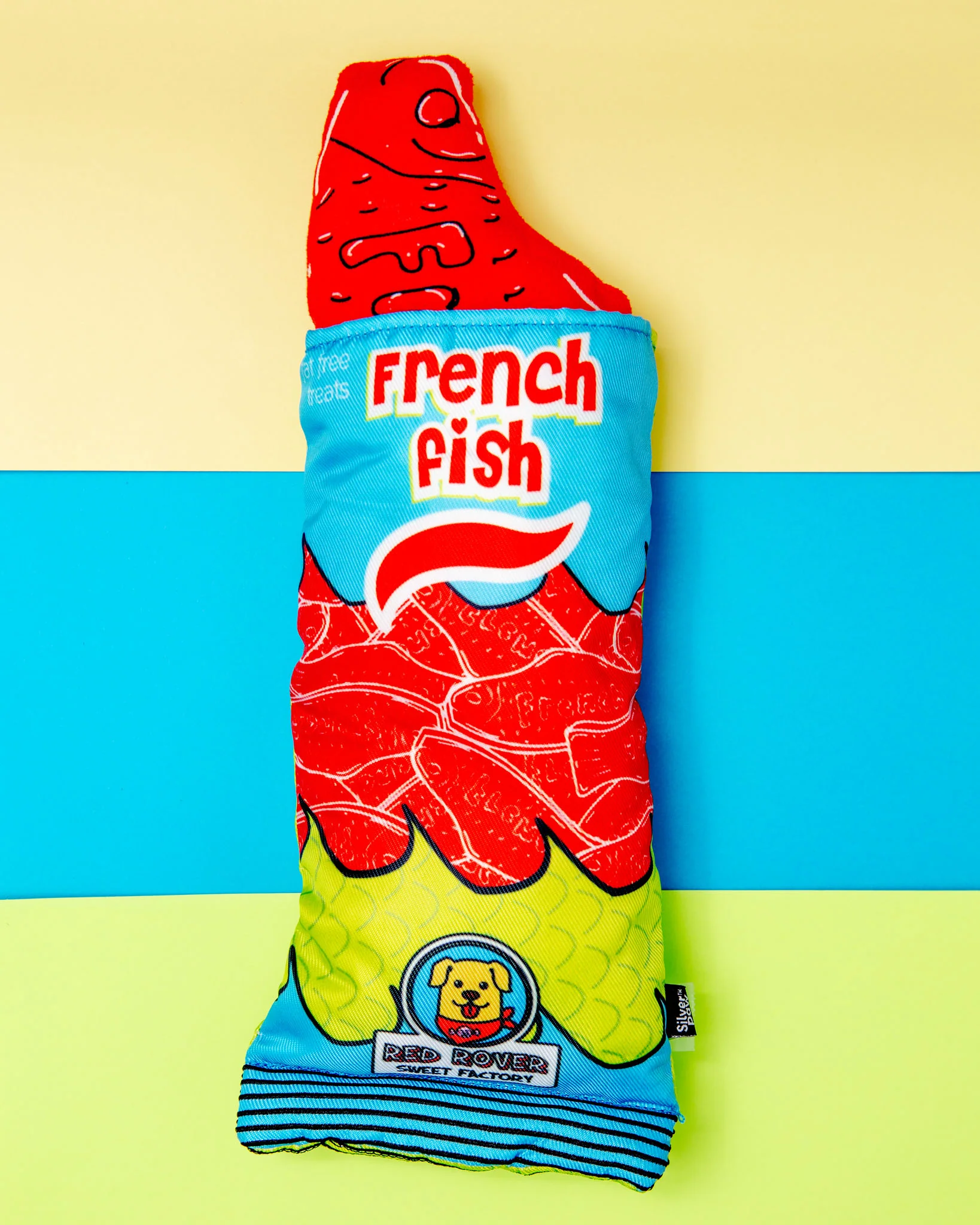 French Fish Crinkle + Squeak Dog Toy - Image 3