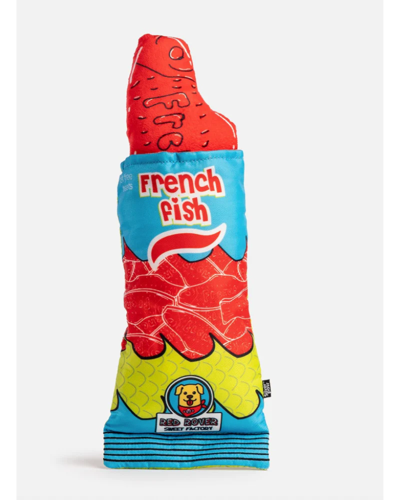 French Fish Crinkle + Squeak Dog Toy - Image 5