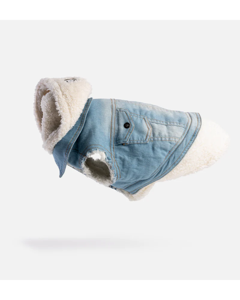 Justin Denim & Shearling Dog Jacket<br>((FINAL SALE)) - Image 6