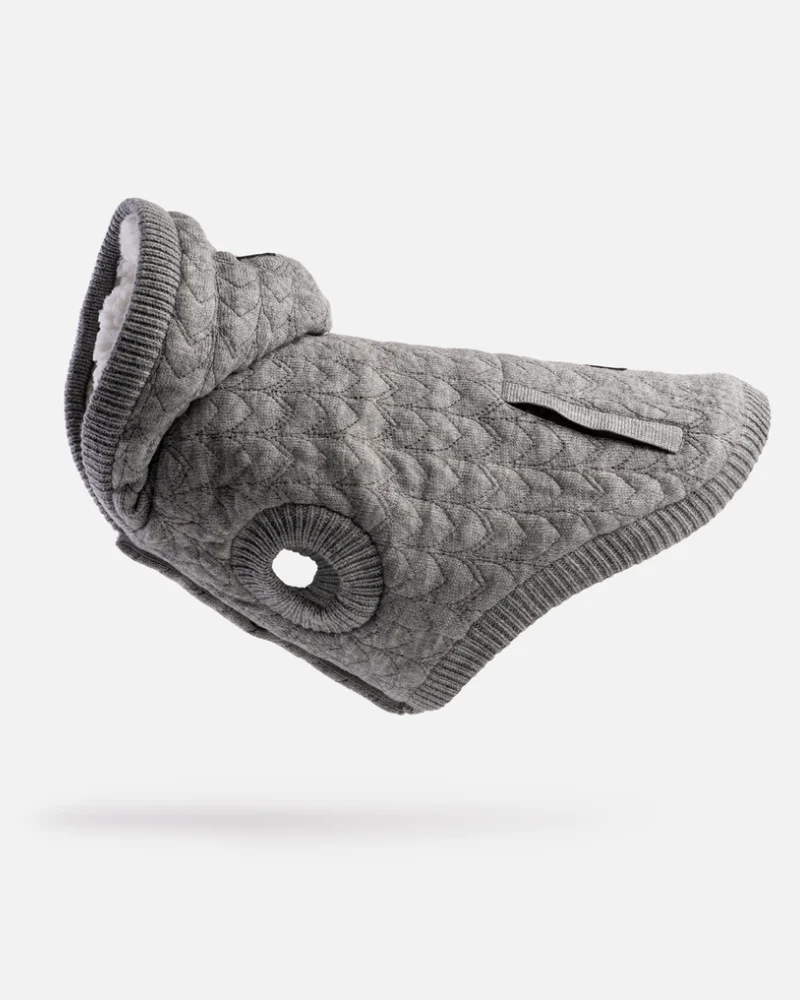 Maxwell Grey Dog Sweater Hoodie<br>((FINAL SALE)) - Image 4