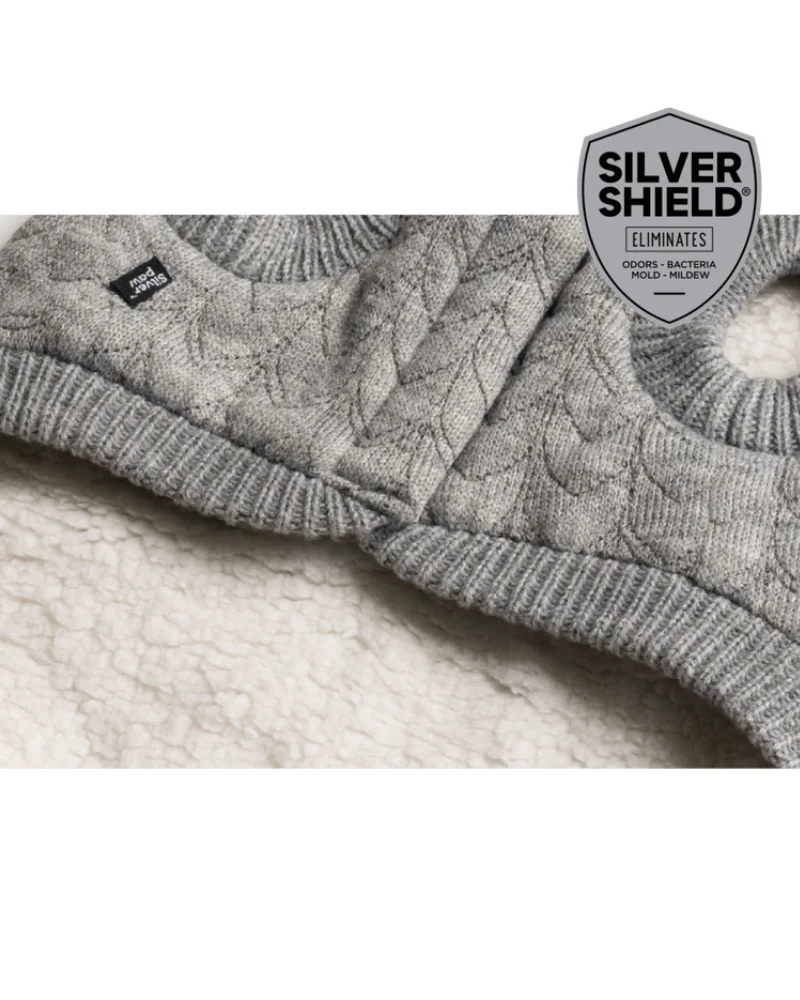 Maxwell Grey Dog Sweater Hoodie<br>((FINAL SALE)) - Image 5