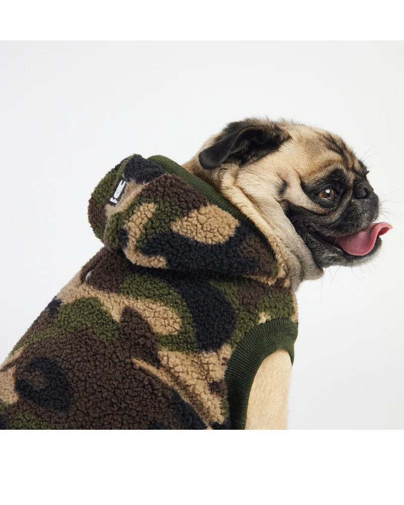 Hunter Sherpa Dog Hoodie in Camo<br>((FINAL SALE)) - Image 5