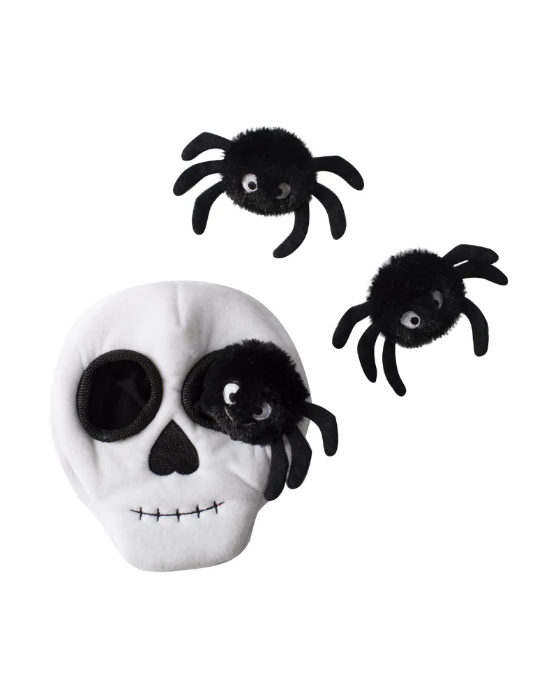 Skull + Spiders Hide-and-Seek Plush Dog Toy - Image 5
