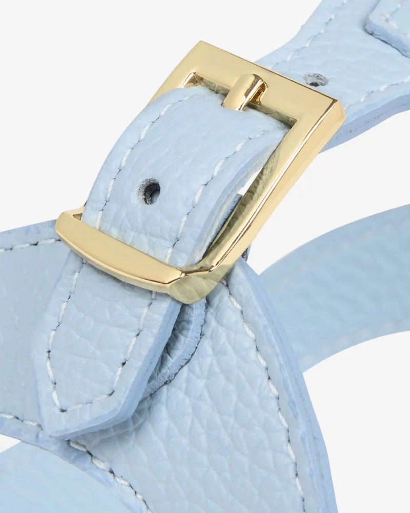 Juno Leather Dog Harness in Sky Blue (Made in Italy) (FINAL SALE) - Image 7