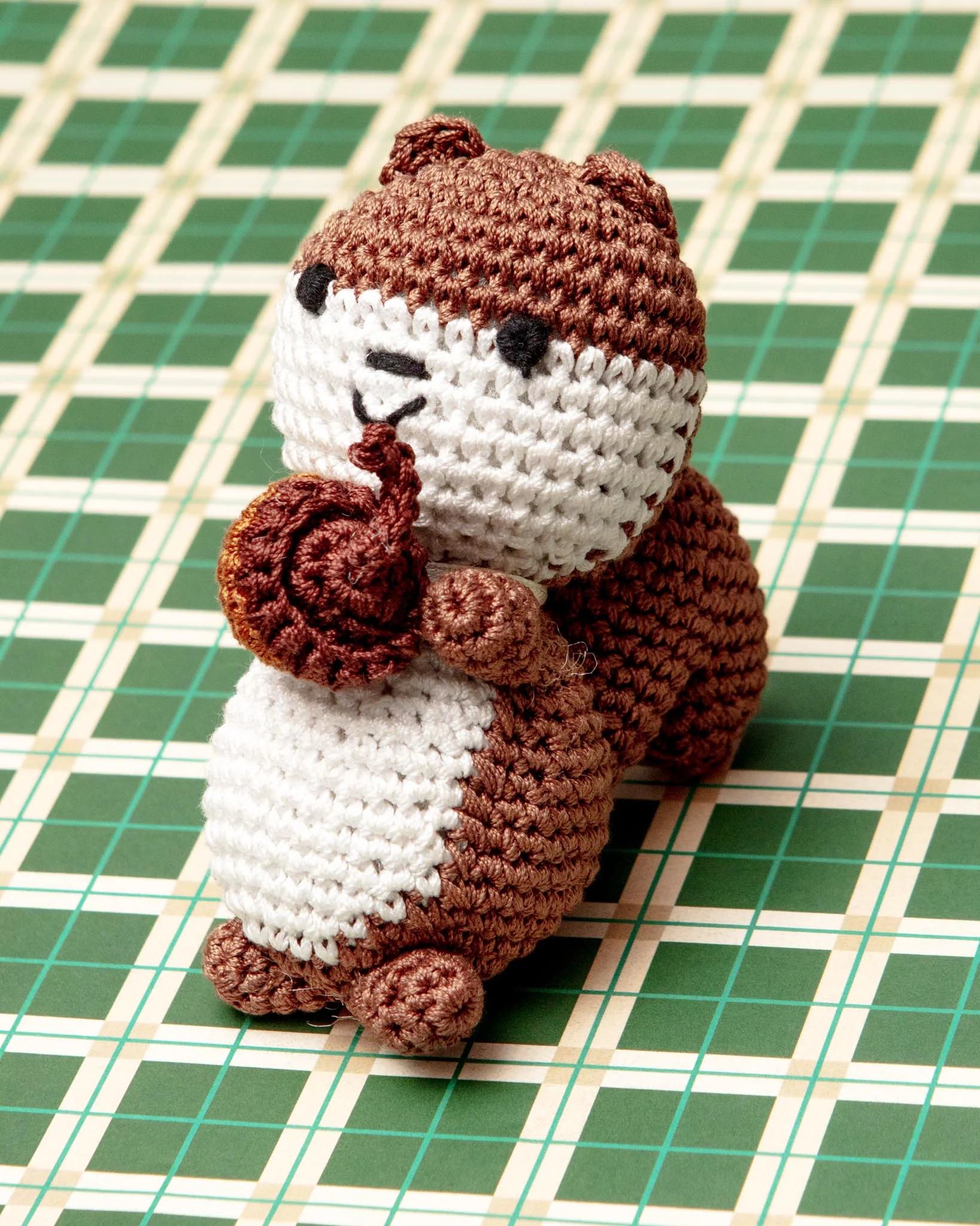 Slappy The Happy Squirrel Organic Knit Dog Toy