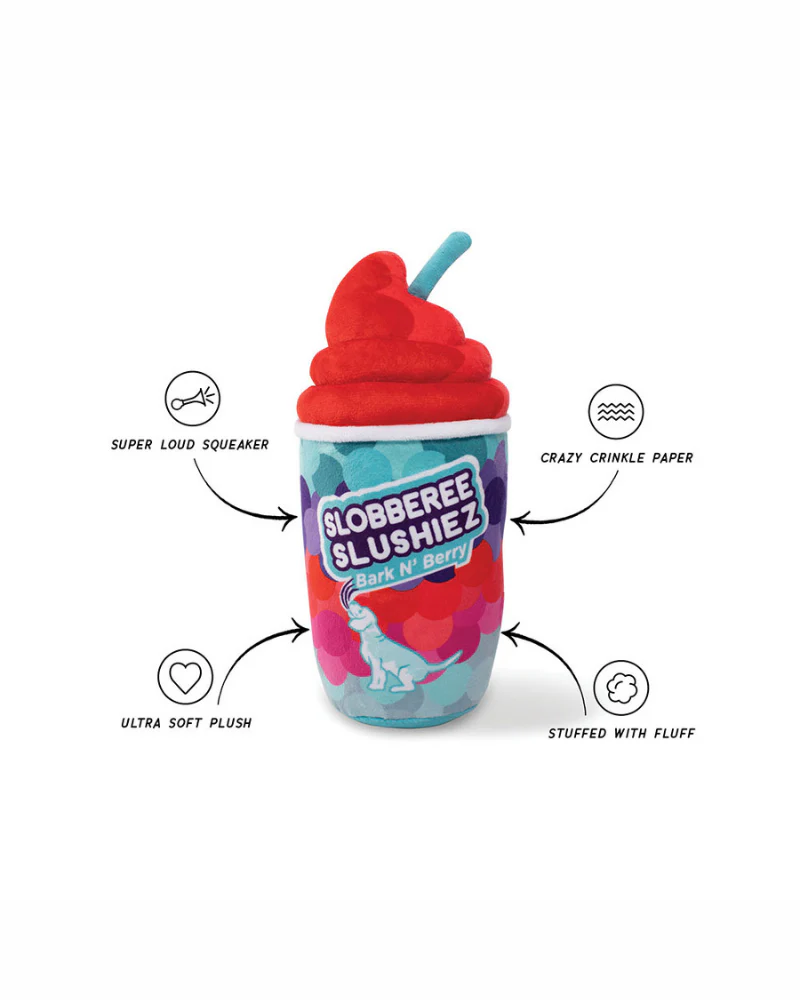 Slobberee Slushiez Crinkle + Squeak Plush Dog Toy (FINAL SALE) - Image 4